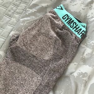 EUC Teal/Grey Gymshark Flex Leggings
